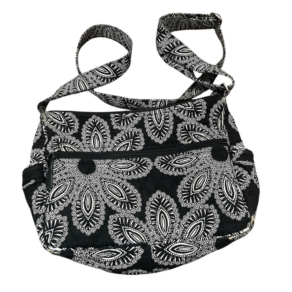 Vera Bradley “Blanco Bouquet” Crossbody Purse